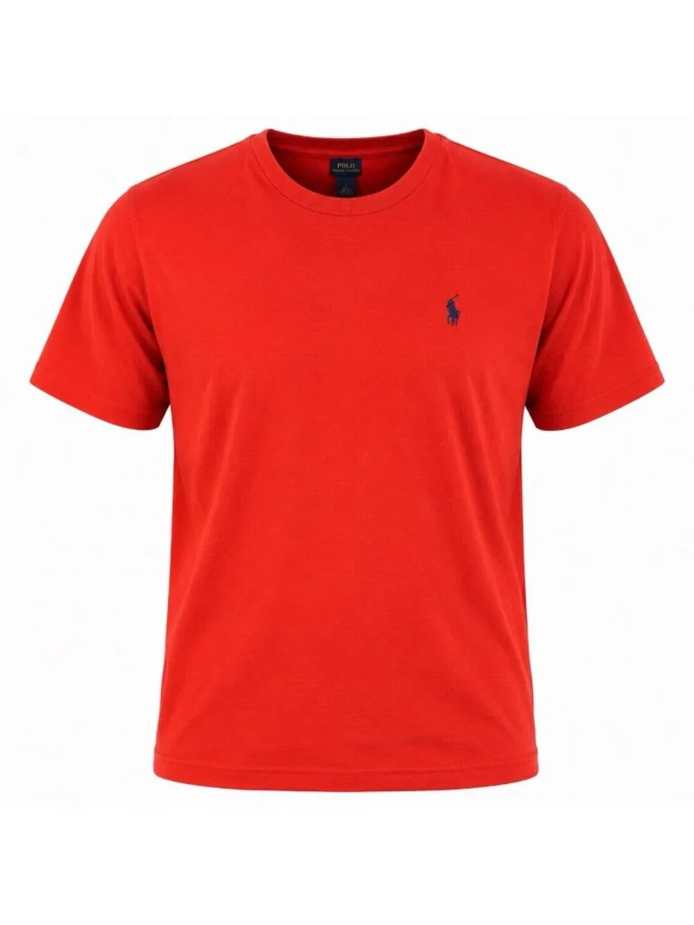 Polo Ralph Lauren Men’s Red Crew Neck T-Shirt L Short Sleeve Cotton Casual Tee